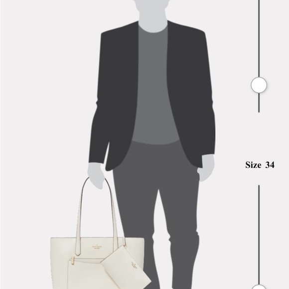 kate spade “Staci” Large Tote Set in Meringue NWT. - Picture 10 of 12